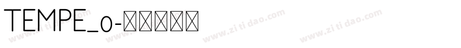 TEMPE_0字体转换