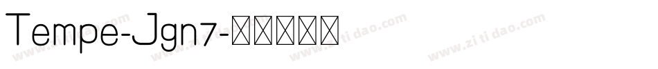 Tempe-Jgn7字体转换