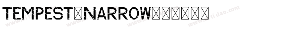 Tempest-narrow字体转换