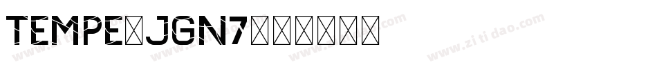 Tempe-Jgn7字体转换