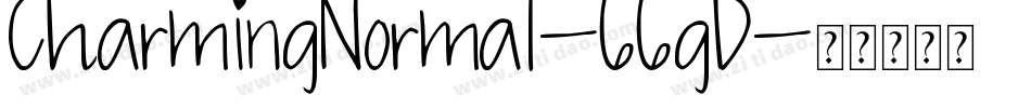 CharmingNormal-66gD字体转换