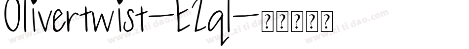 Olivertwist-E2ql字体转换