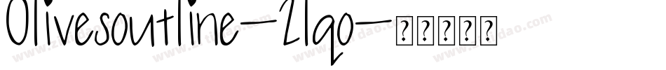 Olivesoutline-2lqo字体转换