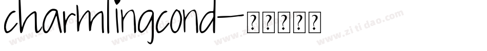 charmlingcond字体转换