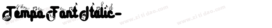 TempoFontItalic字体转换