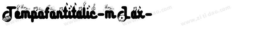 Tempofontitalic-mLax字体转换