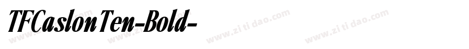 TFCaslonTen-Bold字体转换