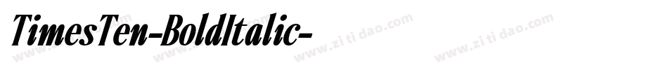 TimesTen-BoldItalic字体转换