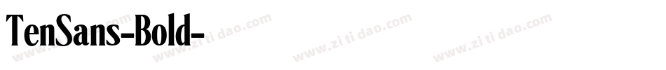 TenSans-Bold字体转换