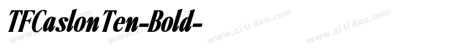 TFCaslonTen-Bold字体转换