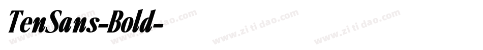 TenSans-Bold字体转换