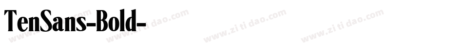 TenSans-Bold字体转换