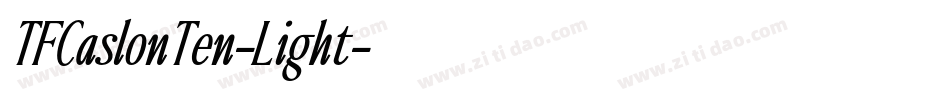 TFCaslonTen-Light字体转换