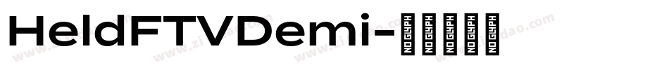 HeldFTVDemi字体转换