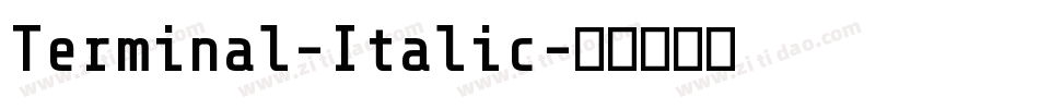 Terminal-Italic字体转换