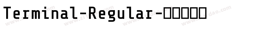 Terminal-Regular字体转换