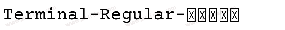 Terminal-Regular字体转换
