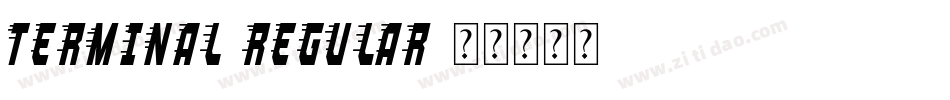 Terminal-Regular字体转换
