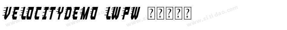 VelocityDemo-lwPw字体转换