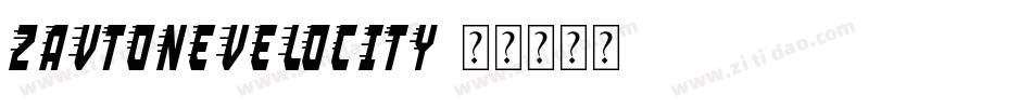 ZavToneVelocity字体转换