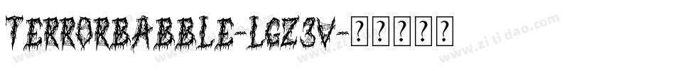 TerrorBabble-lgZ3V字体转换