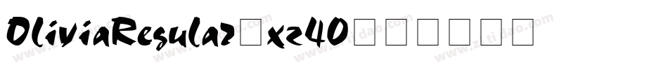 OliviaRegular-xz40字体转换
