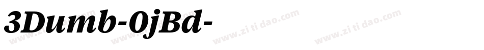 3Dumb-0jBd字体转换