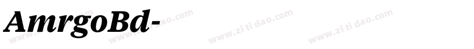 AmrgoBd字体转换