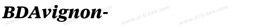 BDAvignon字体转换