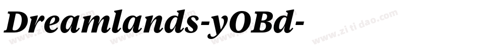 Dreamlands-yOBd字体转换