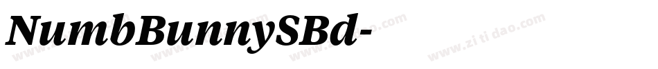 NumbBunnySBd字体转换