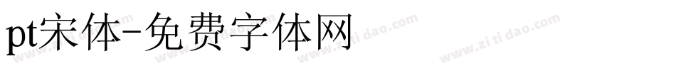 pt宋体字体转换