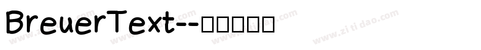 BreuerText-字体转换