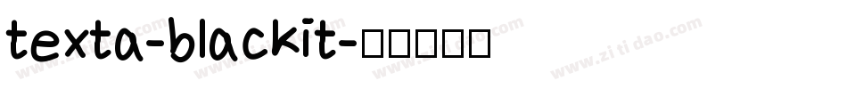 texta-blackit字体转换