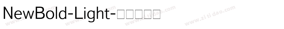 NewBold-Light字体转换