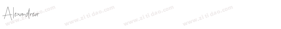 Alexandrea字体转换