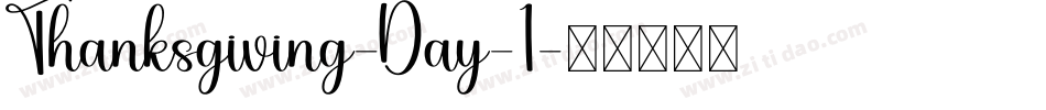 Thanksgiving-Day-1字体转换