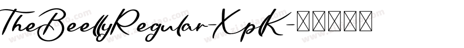 TheBeellyRegular-XplK字体转换