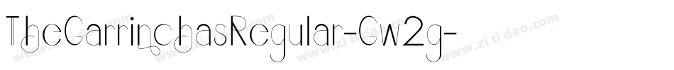 TheGarrinchasRegular-Gw2g字体转换