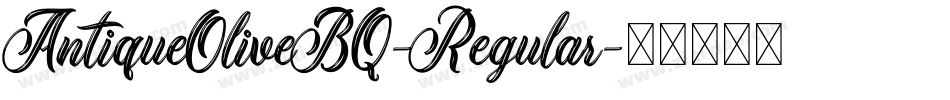 AntiqueOliveBQ-Regular字体转换