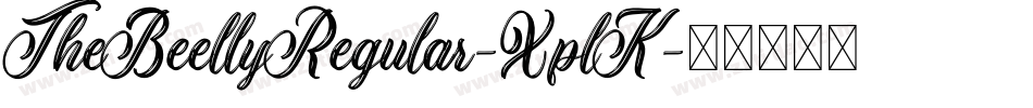 TheBeellyRegular-XplK字体转换