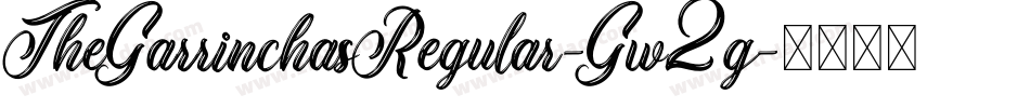TheGarrinchasRegular-Gw2g字体转换