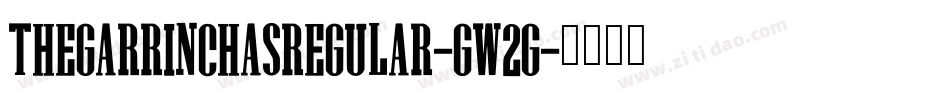 TheGarrinchasRegular-Gw2g字体转换