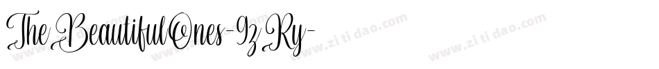 TheBeautifulOnes-9zRy字体转换
