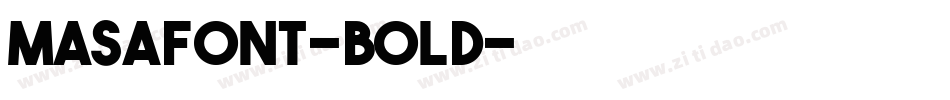 MasaFont-Bold字体转换