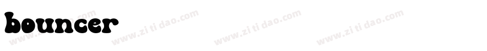 bouncer字体转换