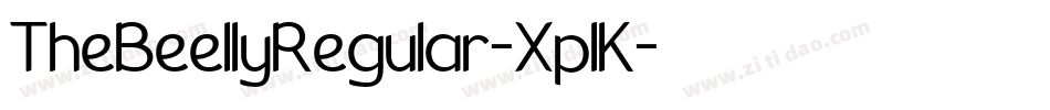 TheBeellyRegular-XplK字体转换