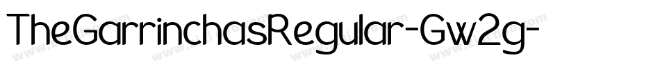 TheGarrinchasRegular-Gw2g字体转换