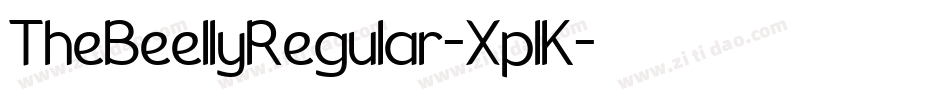TheBeellyRegular-XplK字体转换