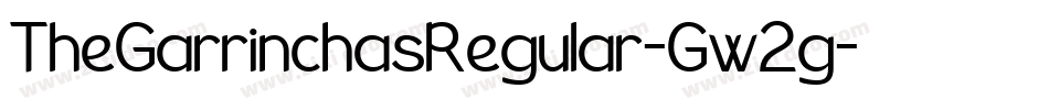 TheGarrinchasRegular-Gw2g字体转换